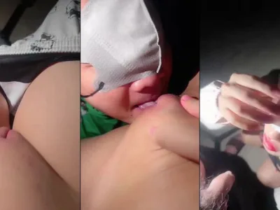 Anh grab số hưởng và em khách bướm múp dùng xe bú liếm cho nhau